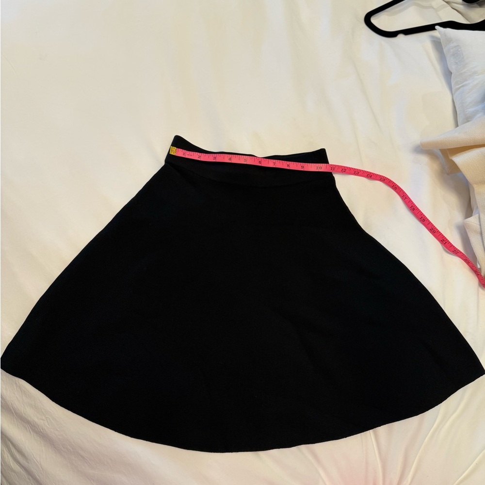 Cushnie et ochs black knit skater skirt